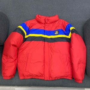Polo Ralph Lauren Crest Puffer coat Size L NWT Red